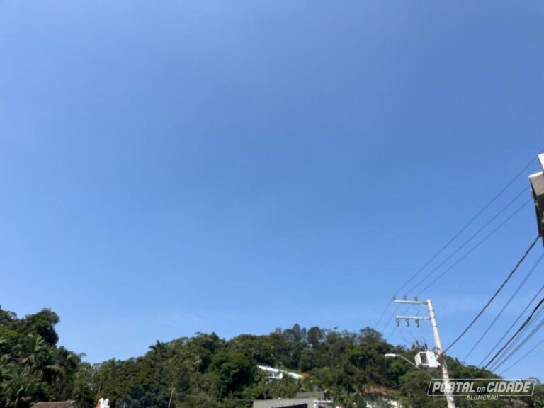 Previsão do tempo (Foto: Morgana Kloth / Portal da Cidade Blumenau)