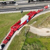 Caminhão gigante que transportará transformador de energia causará lentidão nas BRs-470 e 101