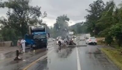 Grave acidente na BR-470 deixa duas pessoas mortas em Indaial