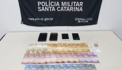Adolescente é apreendido em grupo organizado para tráfico de drogas em Blumenau