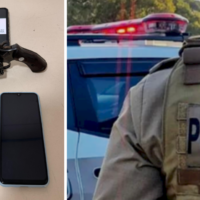 Motorista é preso após exibir arma pelas ruas de Blumenau