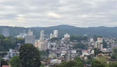 Céu encoberto predomina nesta quarta-feira em Blumenau