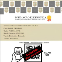 Criminosos usam nome da Polícia Civil de SC em falsas intimações com QR Code