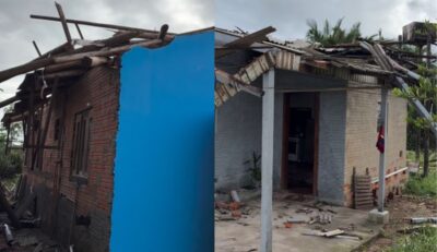 Cidade do Alto Vale decreta situação de emergência após vendaval