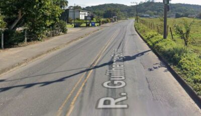 Obras do Corredor Norte deixam rua de Blumenau interditada