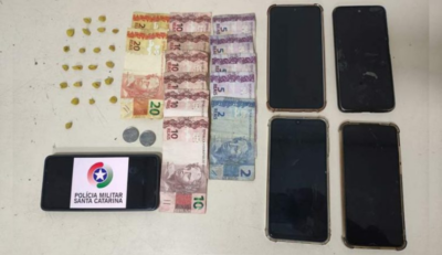 Polícia Militar apreende pedras de crack em ação contra o tráfico de drogas em Gaspar