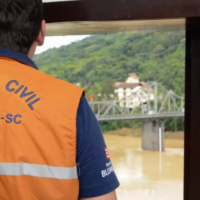 Ciclone no Sul não traz riscos para Blumenau, reforça Defesa Civil