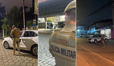 Comércio irregular e infração por drogas marcam operações da PM em Blumenau