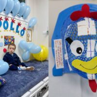 Máscaras de personagens ajudam crianças durante sessões de radioterapia em hospital de Blumenau