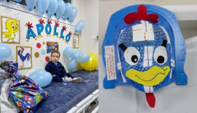 Máscaras de personagens ajudam crianças durante sessões de radioterapia em hospital de Blumenau