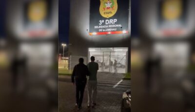 Suspeito de integrar facção criminosa e ameaçar policial militar é preso em Blumenau