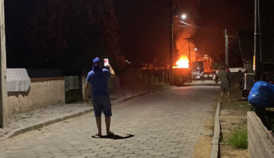 Incêndio criminoso destrói residência e causa danos a veículo de carga em Gaspar