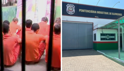 Famílias denunciam entrega de roupas de frio somente para o horário de visitas na Penitenciária de Blumenau