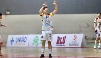 Blumenau Futsal joga em casa contra o São Lourenço nesta terça com entrada de graça