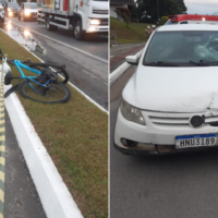 Ciclista morre após acidente na manhã desta terça-feira, na Itoupava Central