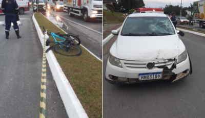 Ciclista morre após acidente na manhã desta terça-feira, na Itoupava Central