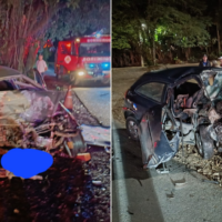 Carona morre em grave acidente envolvendo carreta e dois carros na BR-470, em Apiúna