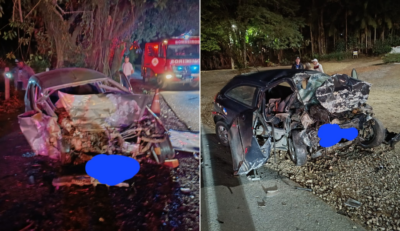 Carona morre em grave acidente envolvendo carreta e dois carros na BR-470, em Apiúna