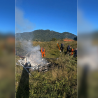Pessoa morre após queda helicóptero em Pomerode