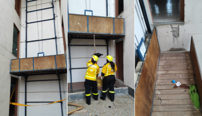 Queda de elevador em empresa de Gaspar deixa trabalhador ferido