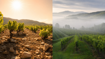 O sabor do Terroir: por que o clima e o terreno constroem a alma do Vinho?