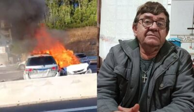 Identificado idoso que morreu carbonizado após grave acidente na BR-470, em Indaial