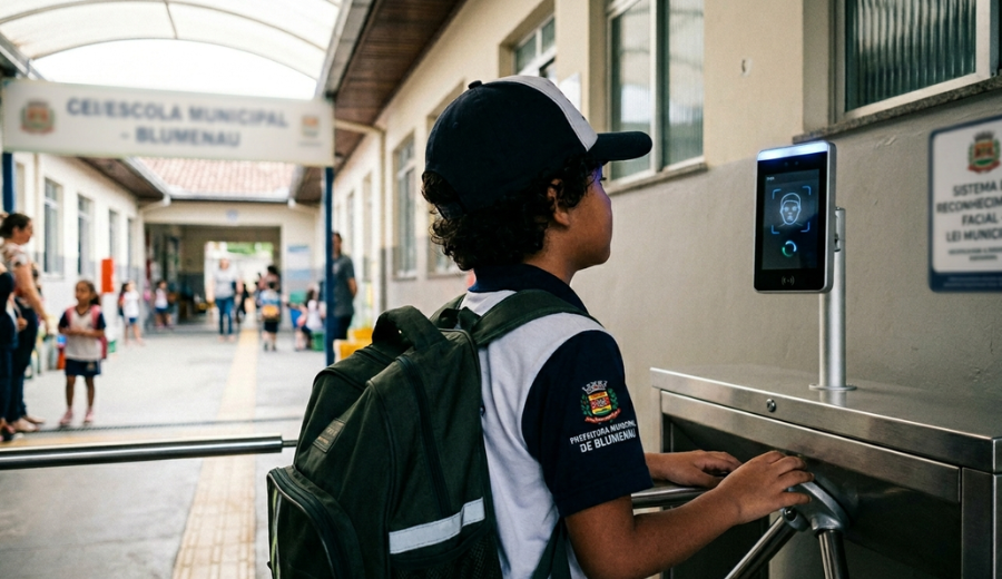 Blumenau troca vigilância armada por modelo tecnológico nas escolas e gera reação de pais
